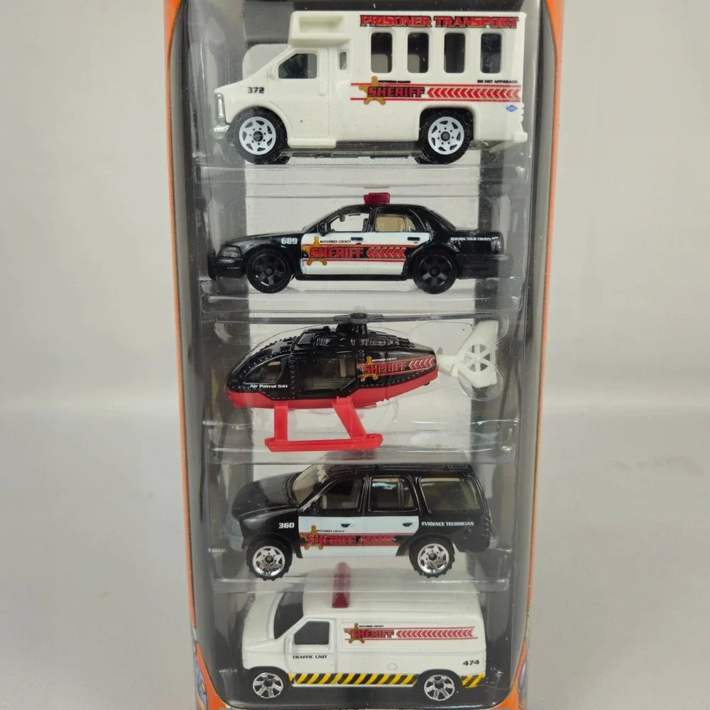 Matchbox Ready for Action 5-Pack‎ MBX Metal Police Vehicles N9646 #12 (K139)